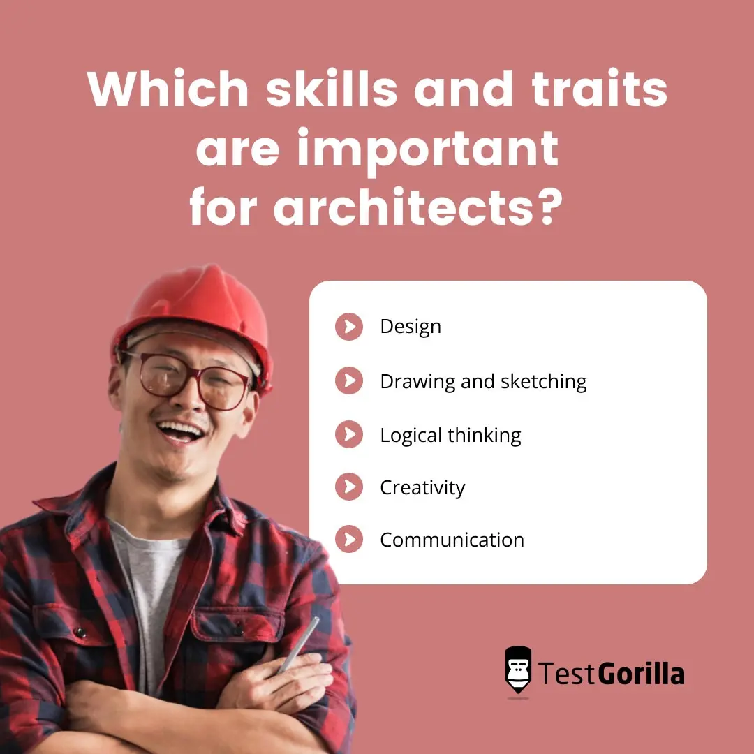 Which skills and traits are important for architects graphic
