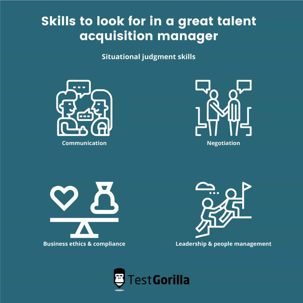 situational judgment skills in a talent acquisition manager