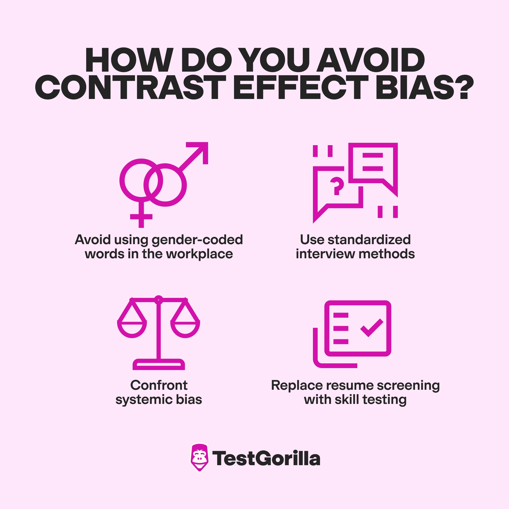 Four ways to avoid contrast bias