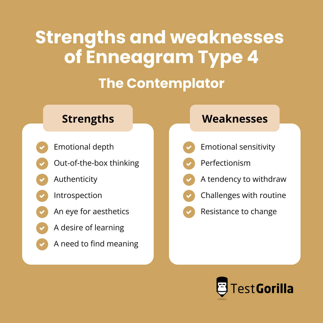 Personal traits of enneagram type 4 the contemplator featured image