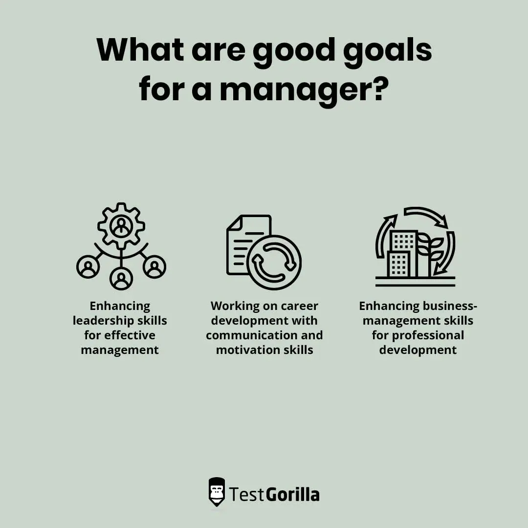 What are good goals for a manager