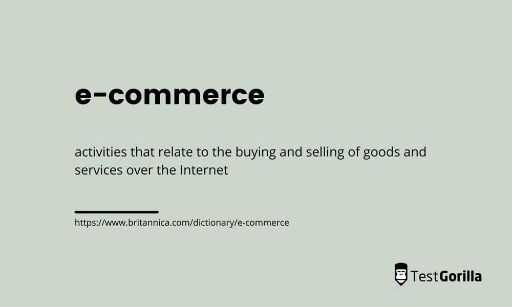 ecommerce definition