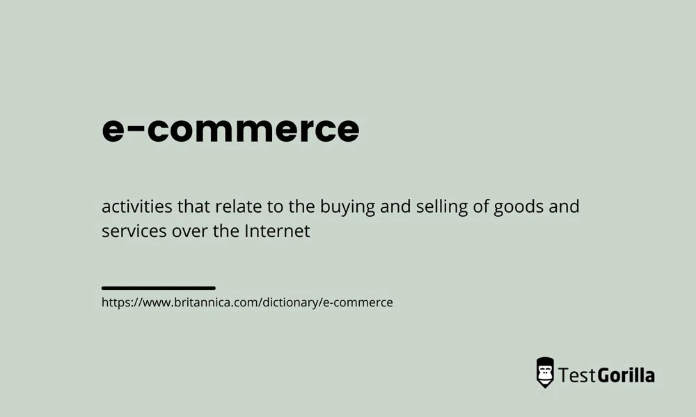 ecommerce definition