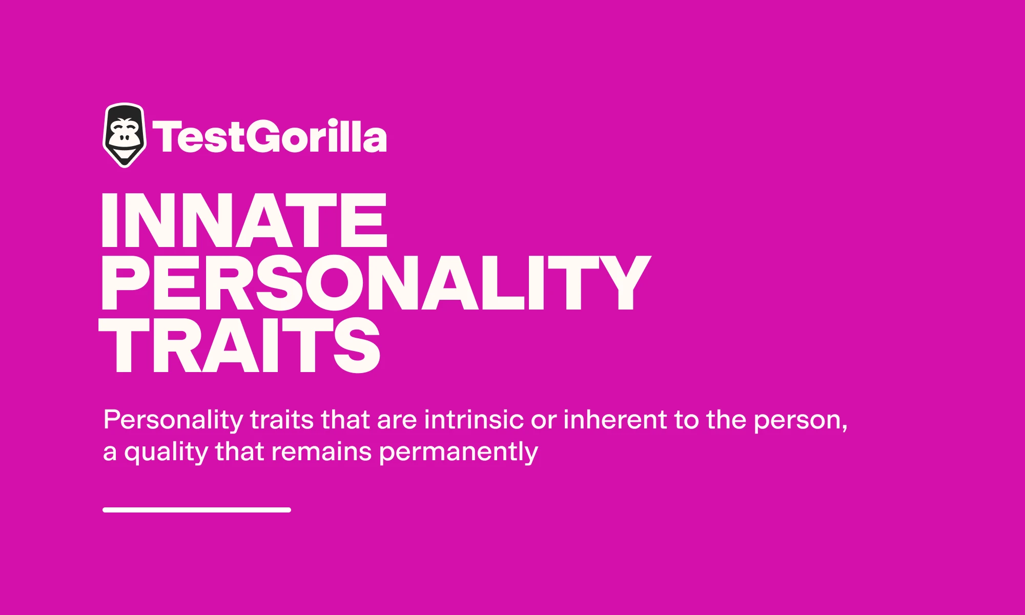 definition of innate personality traits