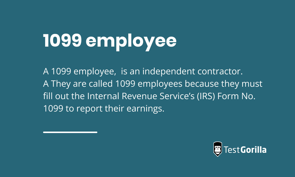 What is a 1099 employee definition graphic