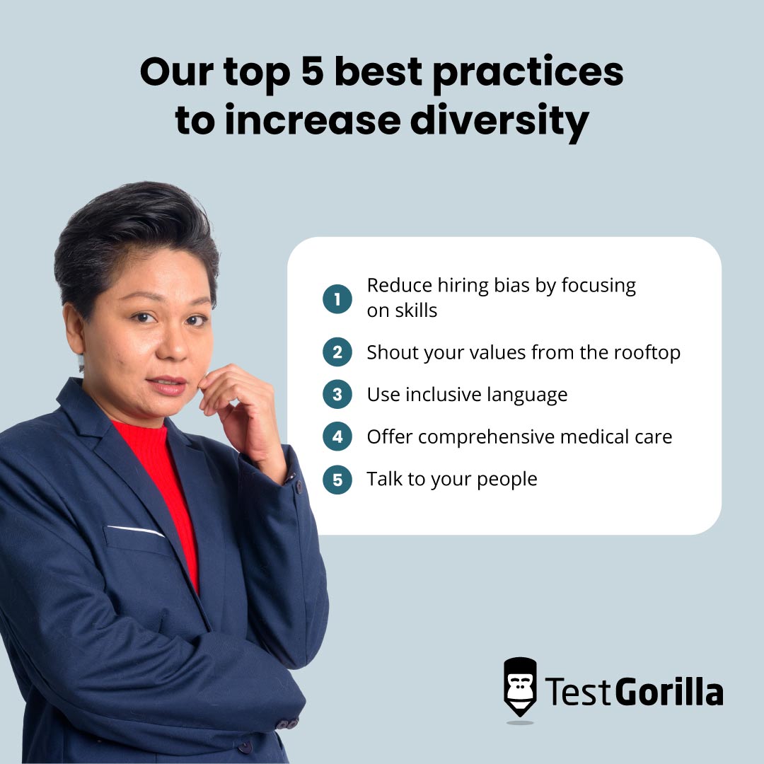 Our top 5 best practices to increase diversity
