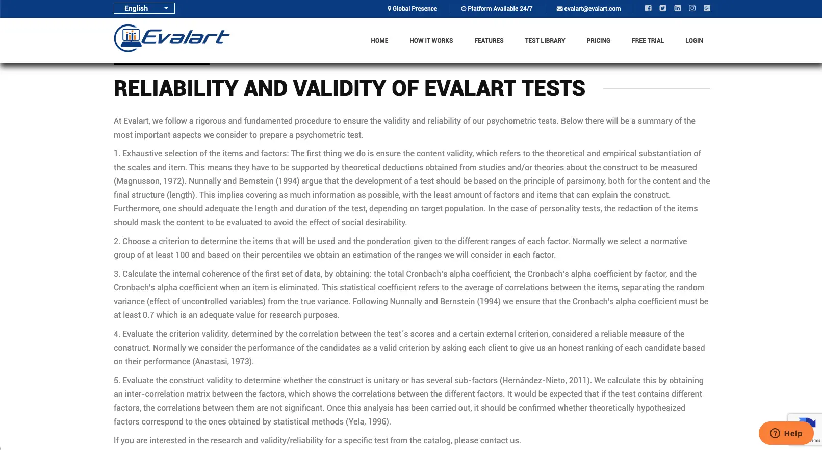 Evalart’s quality-control processes
