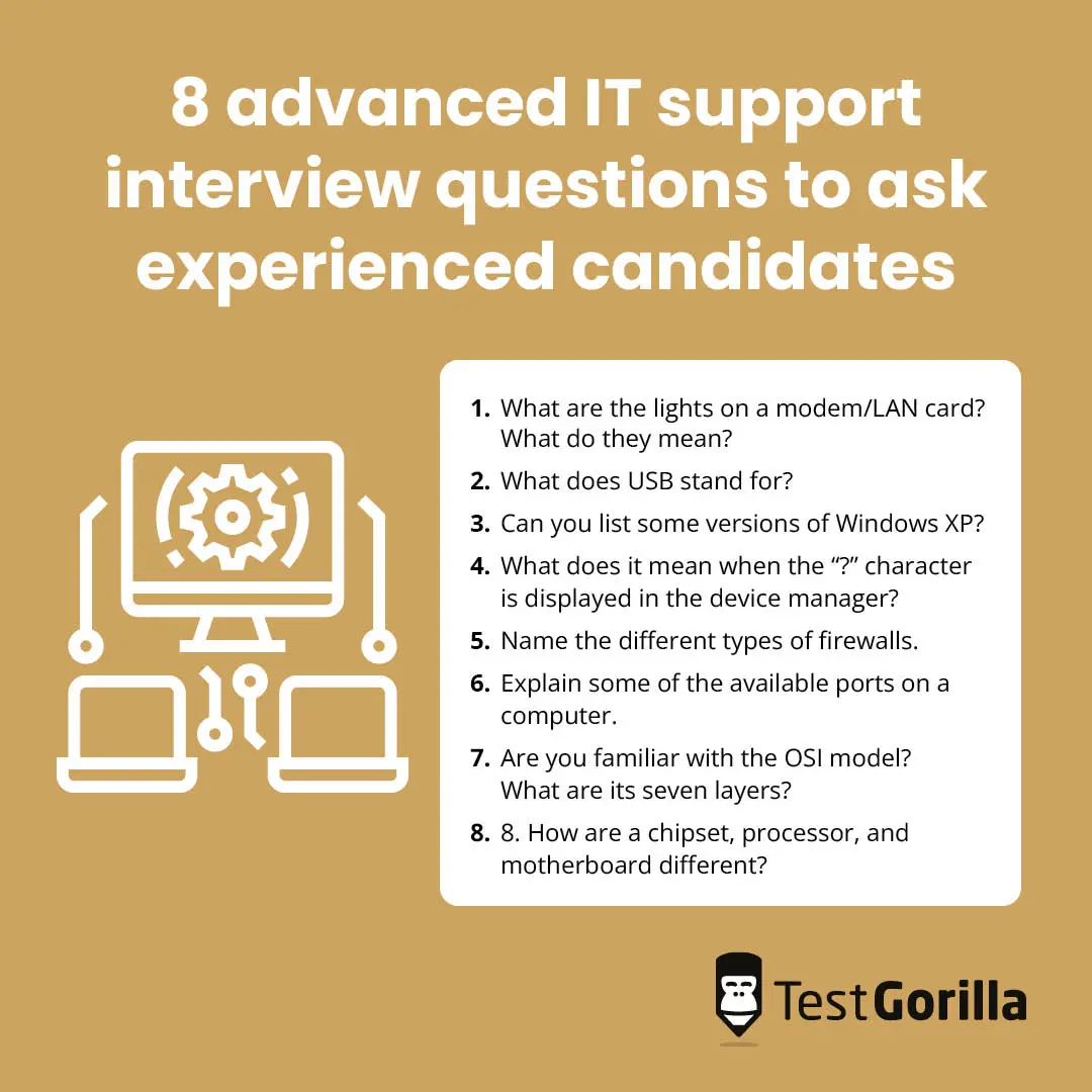 58 IT Support Interview Questions for Technical Support Jobs