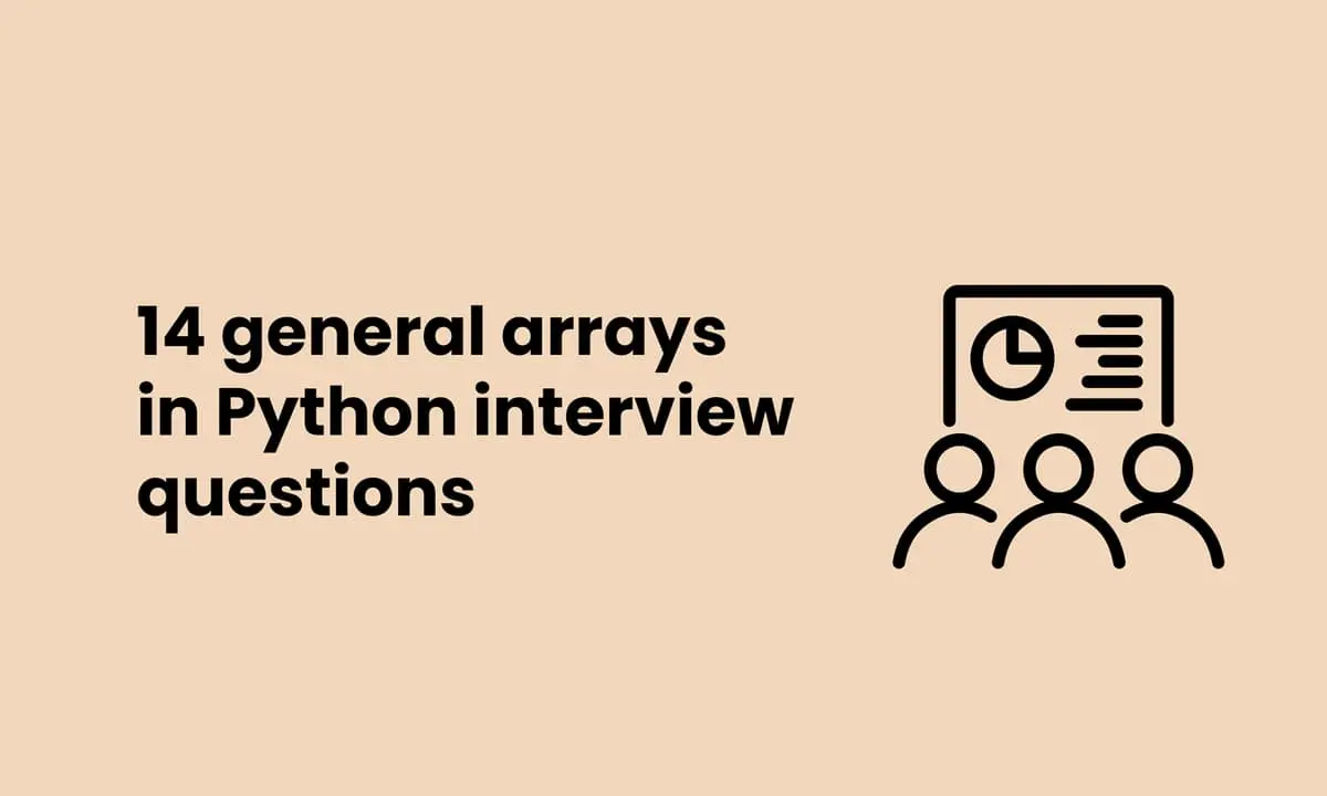 image for general arrays in Python interview questions