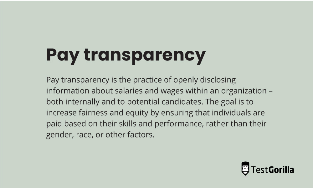 Pay transparency definition