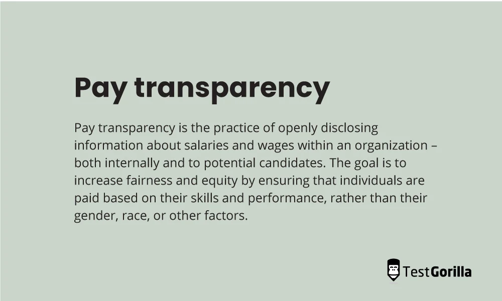 Pay transparency definition