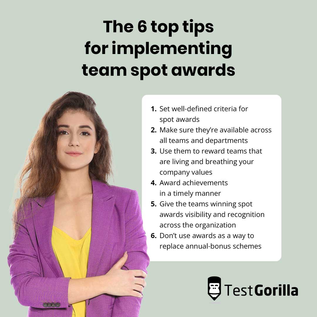 The 6 top tips for implementing team spot awards