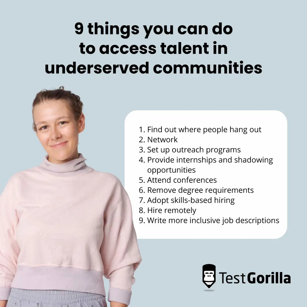 9 things you can do to access talent in underserved communities