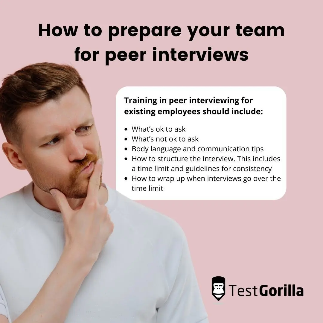 how to prepare your team for peer interviews