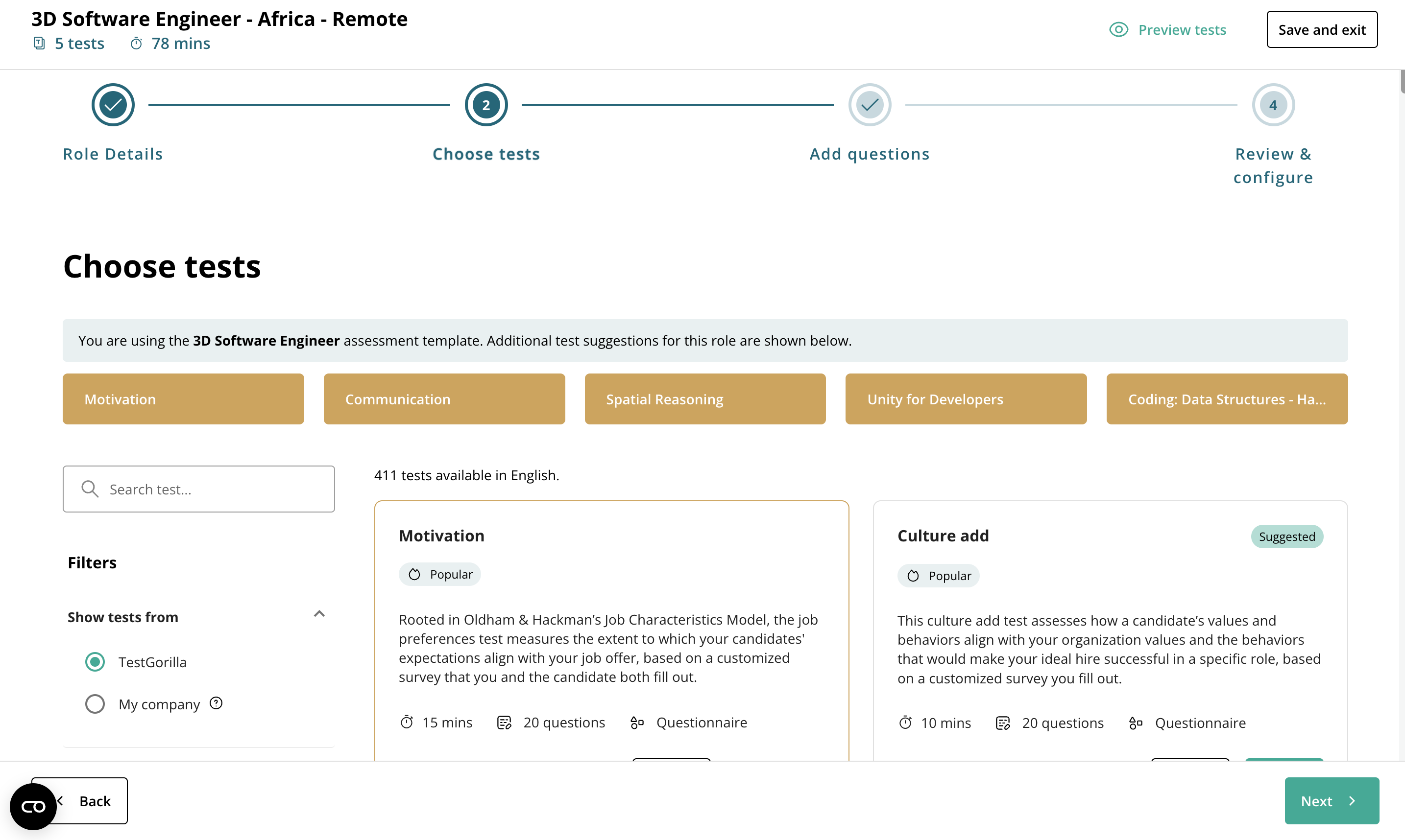 TestGorilla Test Library