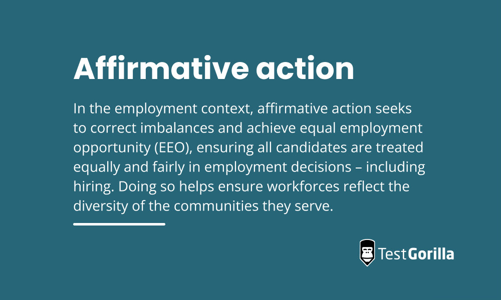 Affirmative action definition graphic