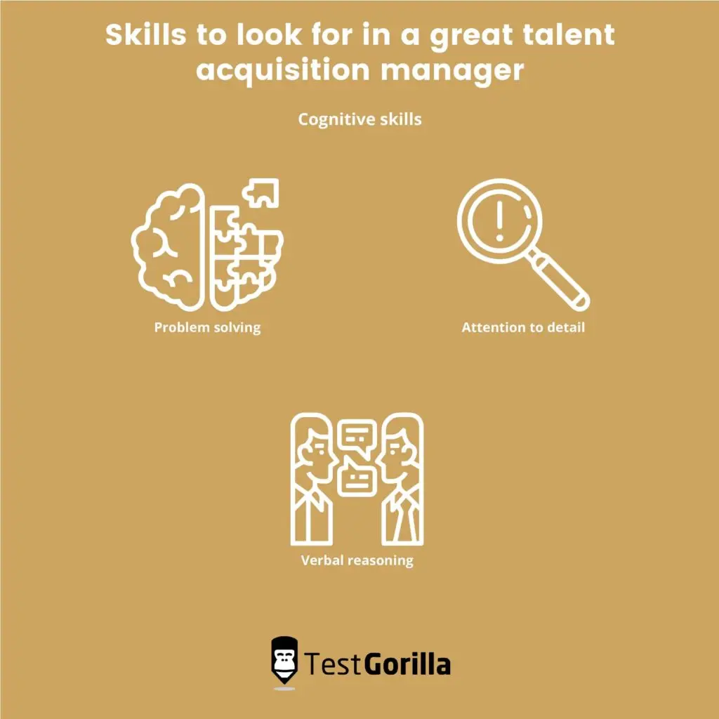 cognitive skills in a talent acquisition manager