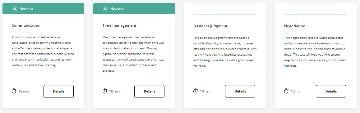 Situational judgment tests