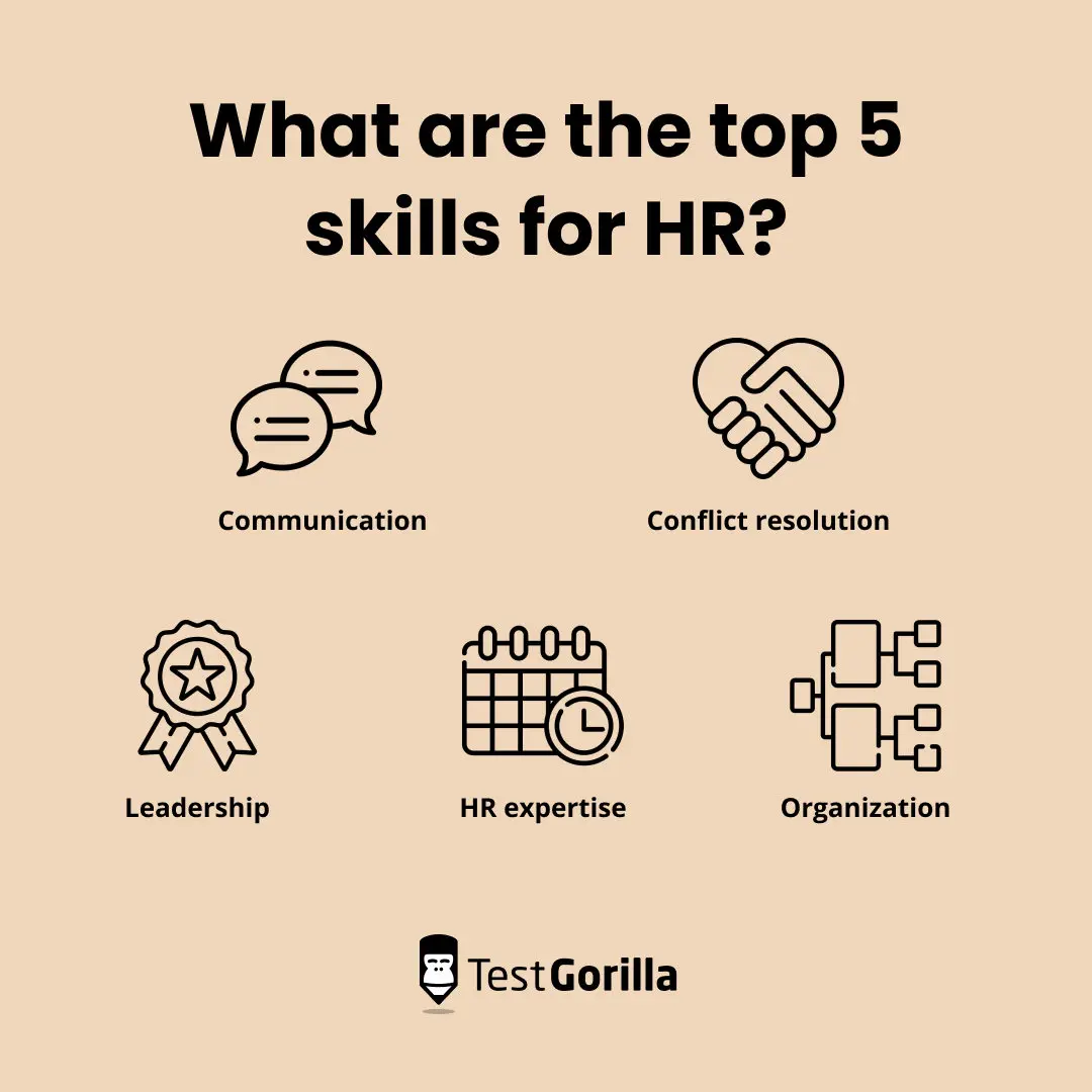 What are the top five skills for hr graphic
