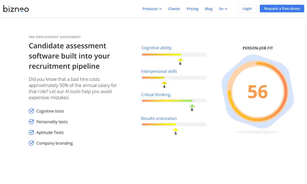 TestGorilla vs Bizneo 04 assessments