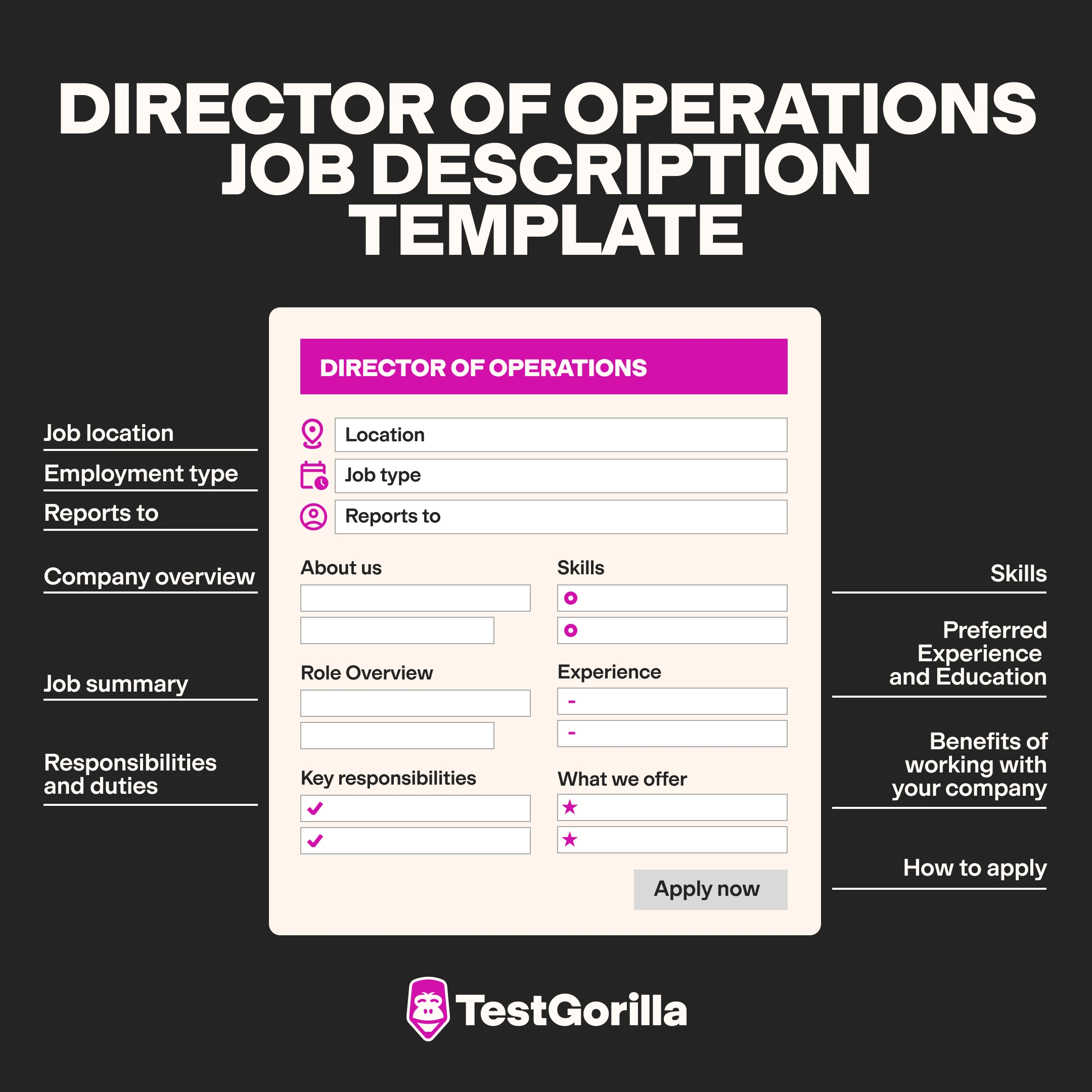 Director of operations job description template