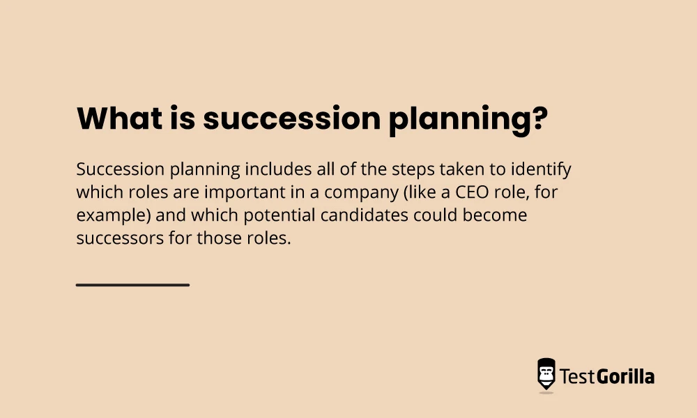 what is succession planning definition graphic