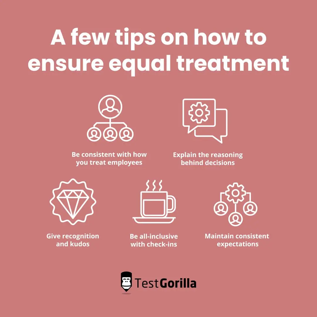 A few tips on how to ensure-equal treatment
