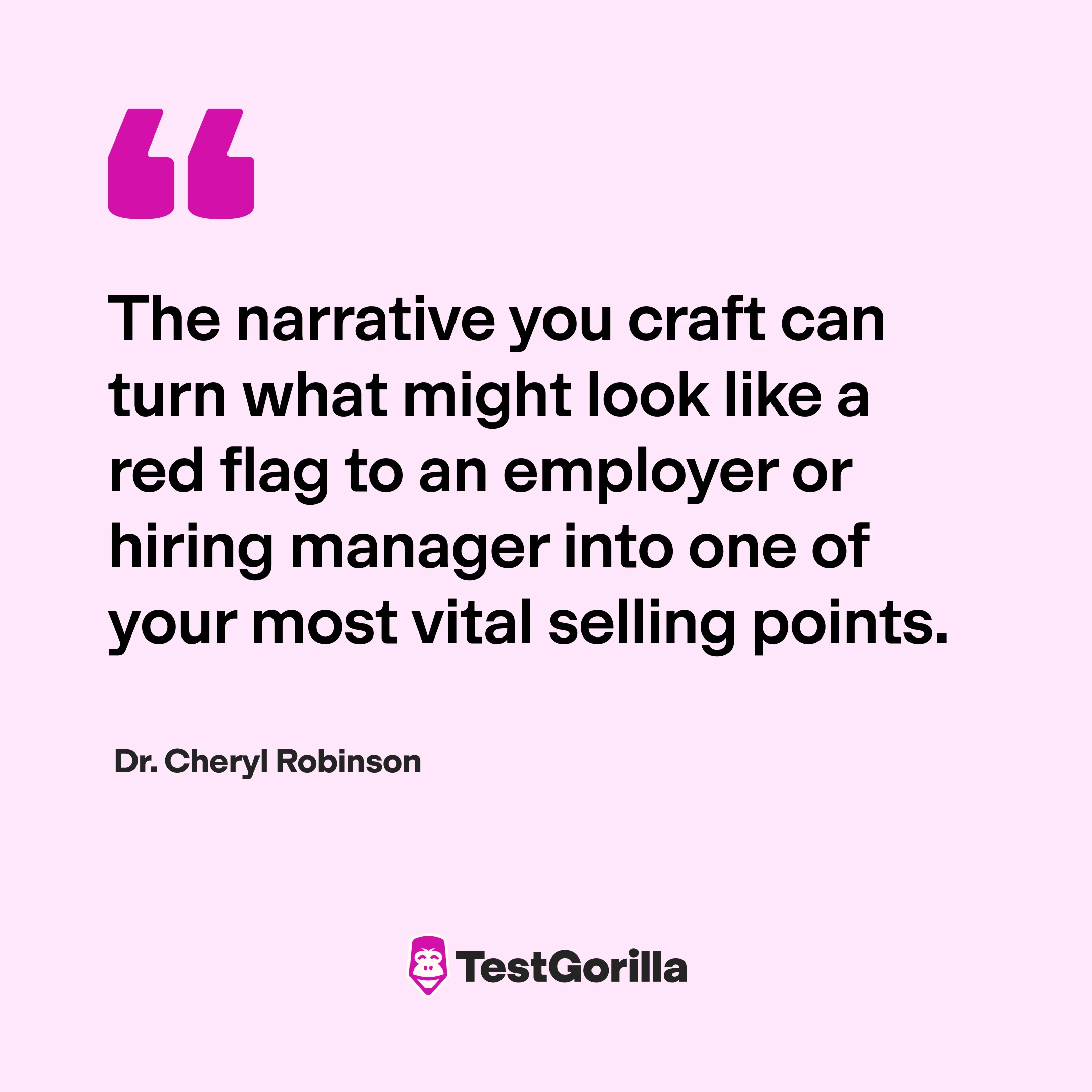 Quote Dr Cheryl Robinson The narrative you craft