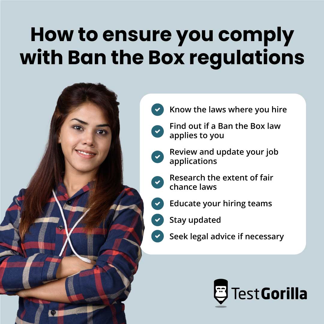 How to ensure you comply with Ban the Box regulations graphic