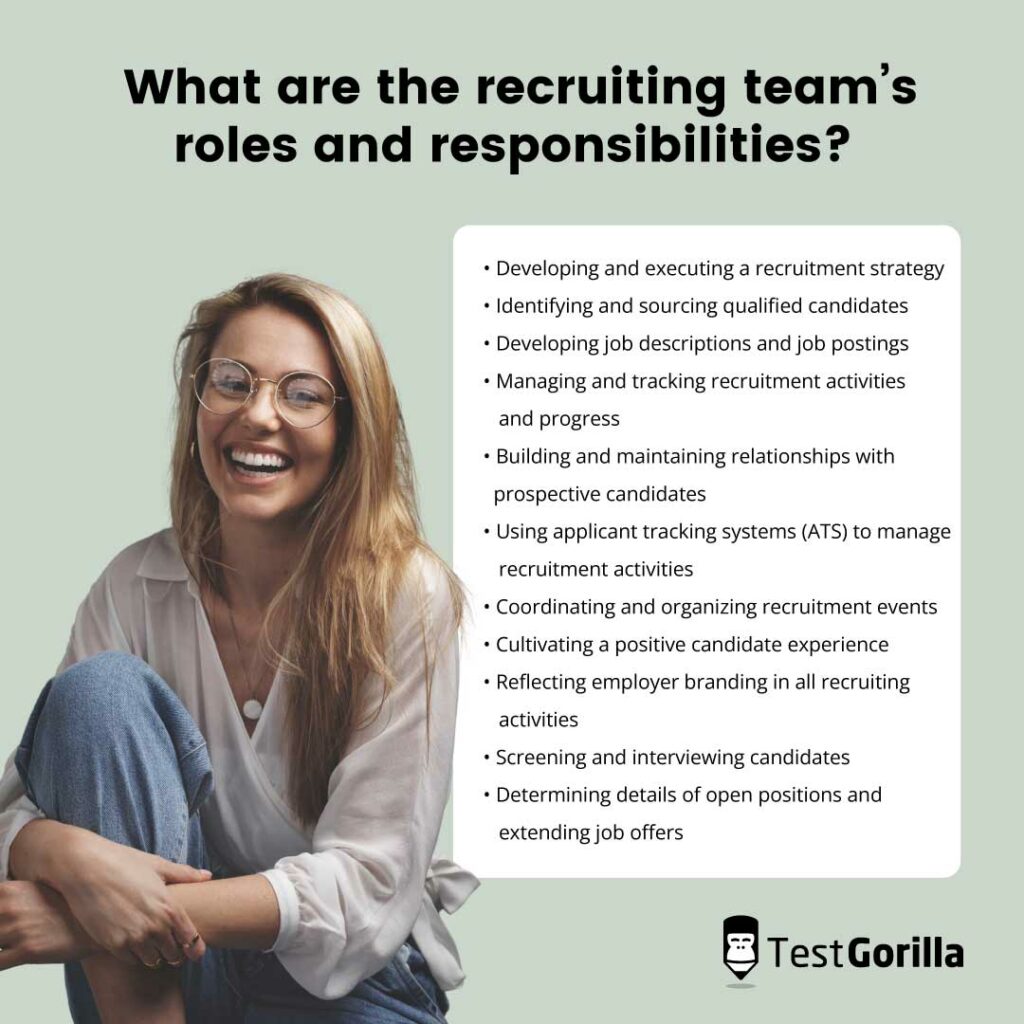 what are the recruiting team's role and responsibilities