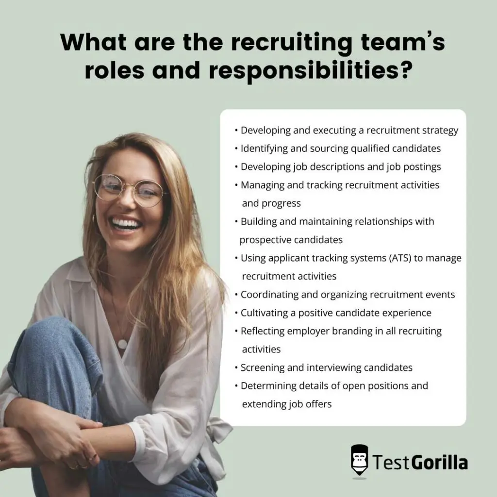 what are the recruiting team's role and responsibilities