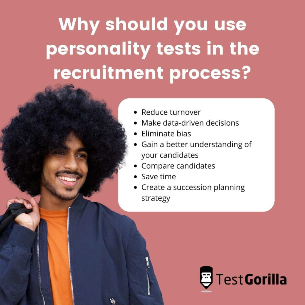 why should you use personality tests in the recruitment process
