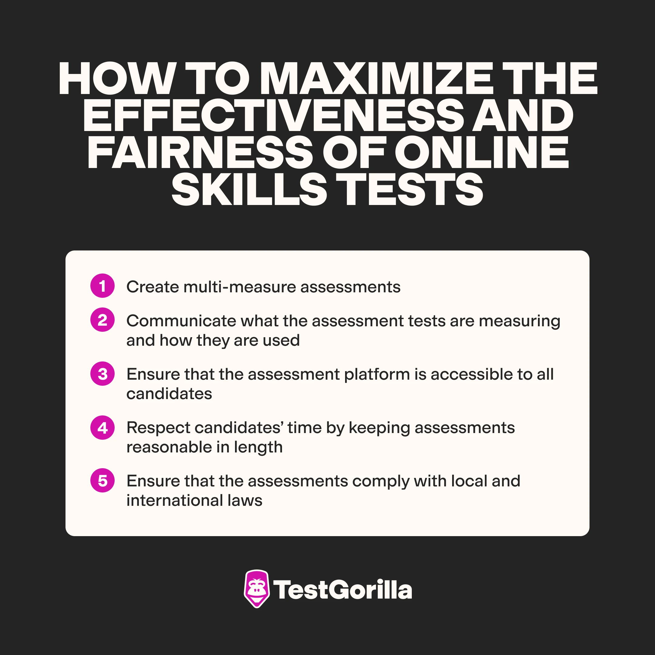 How to maximize the effectiveness and fairness of online skills tests