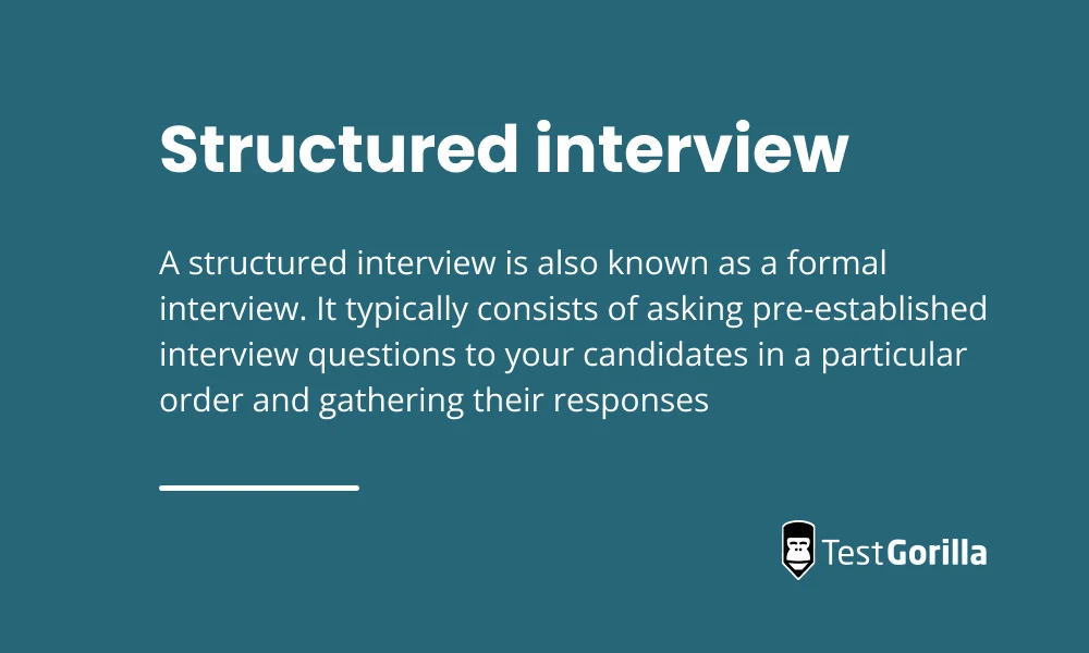 what is a structured interview