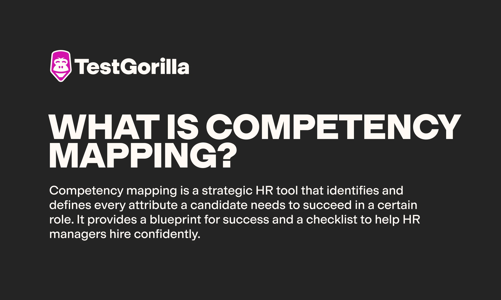 What is competency mapping graphic