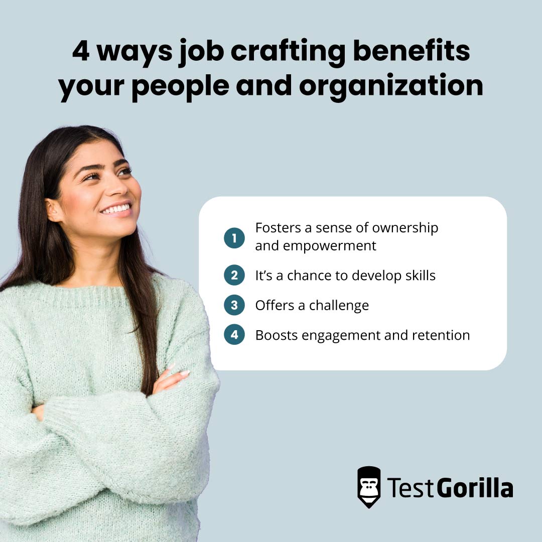4 ways job crafting benefits your people and organization graphic