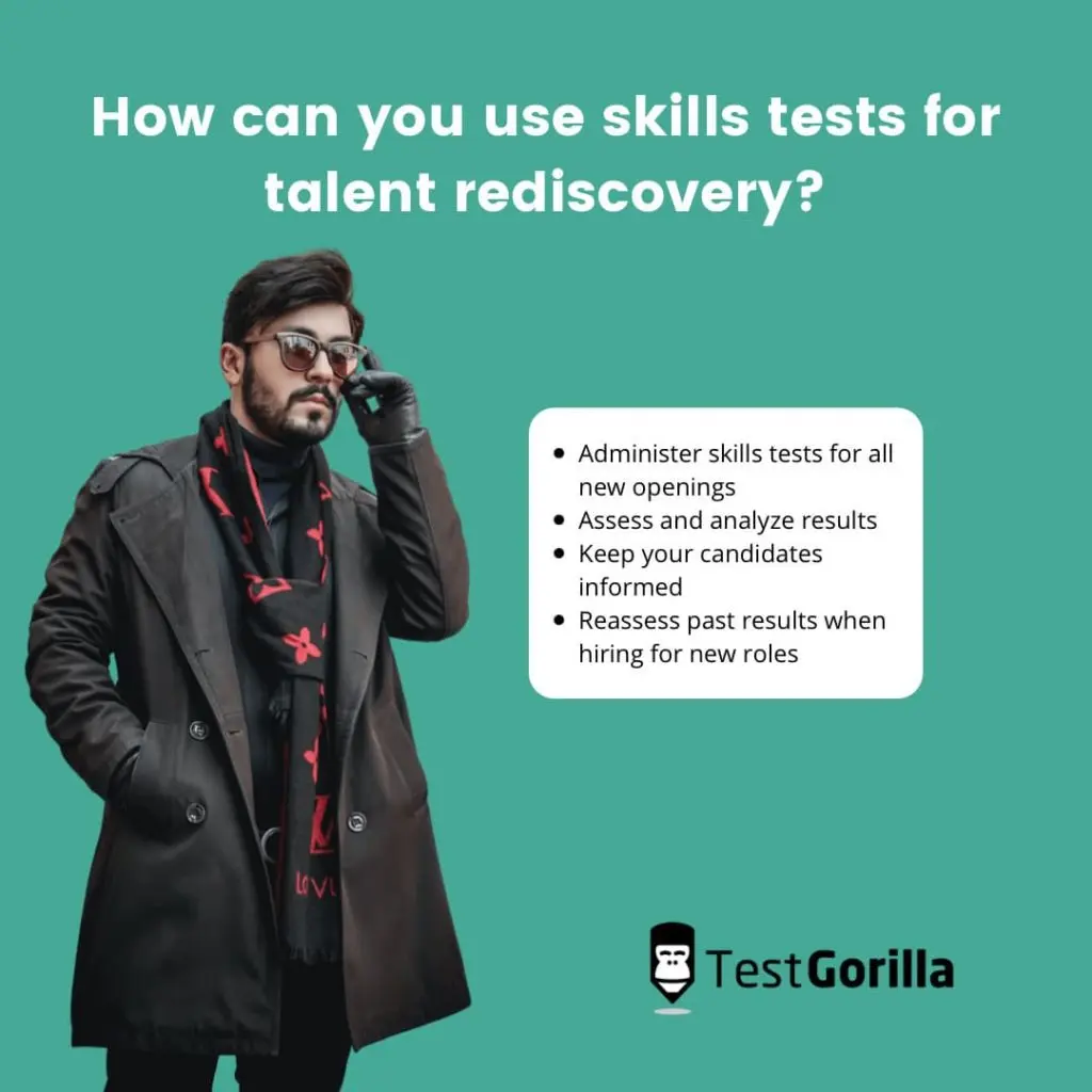 image listing how to use skills tests for talent rediscovery