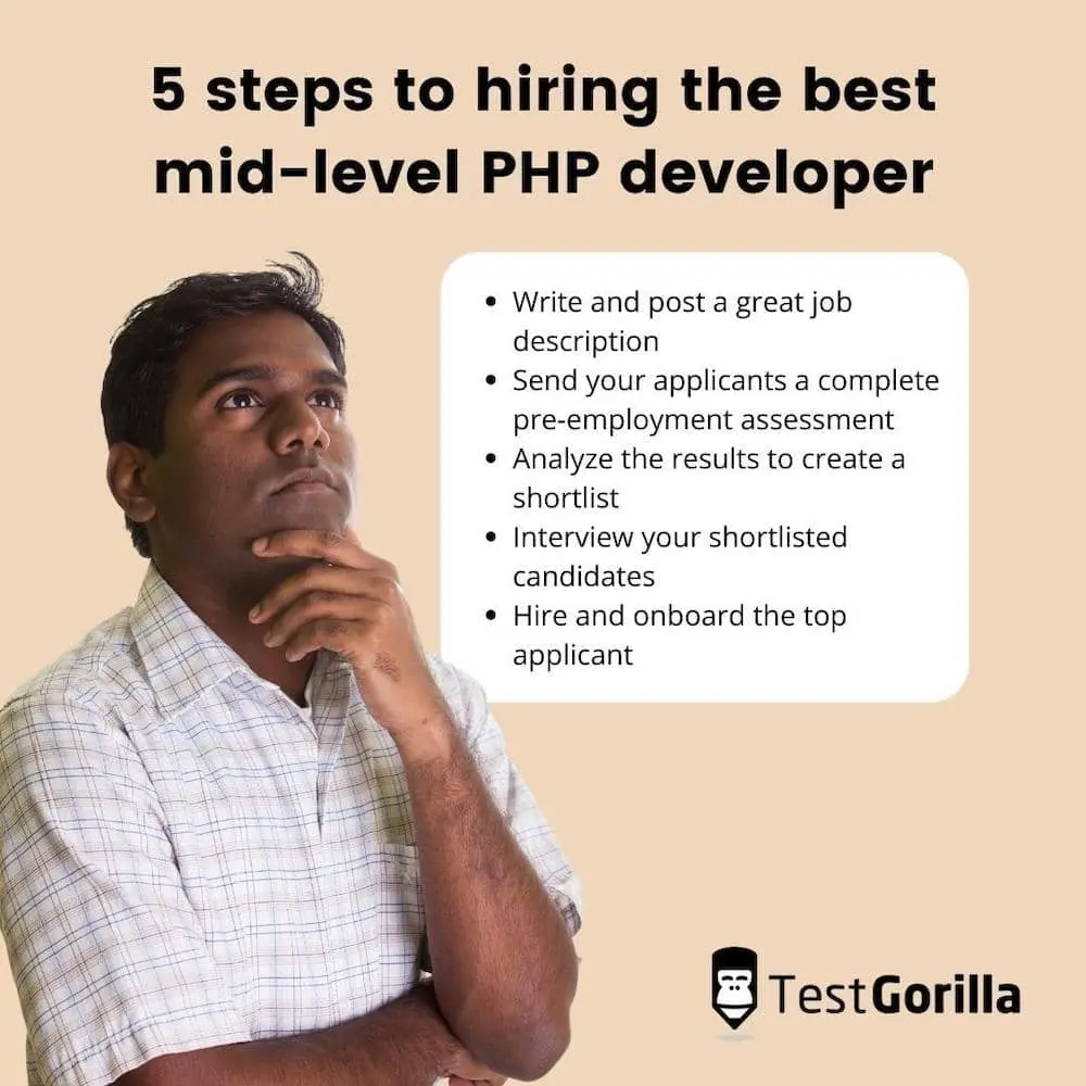 5 steps to hire mid-level php developer