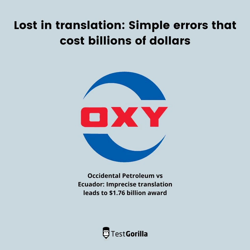 occidental translation error stat