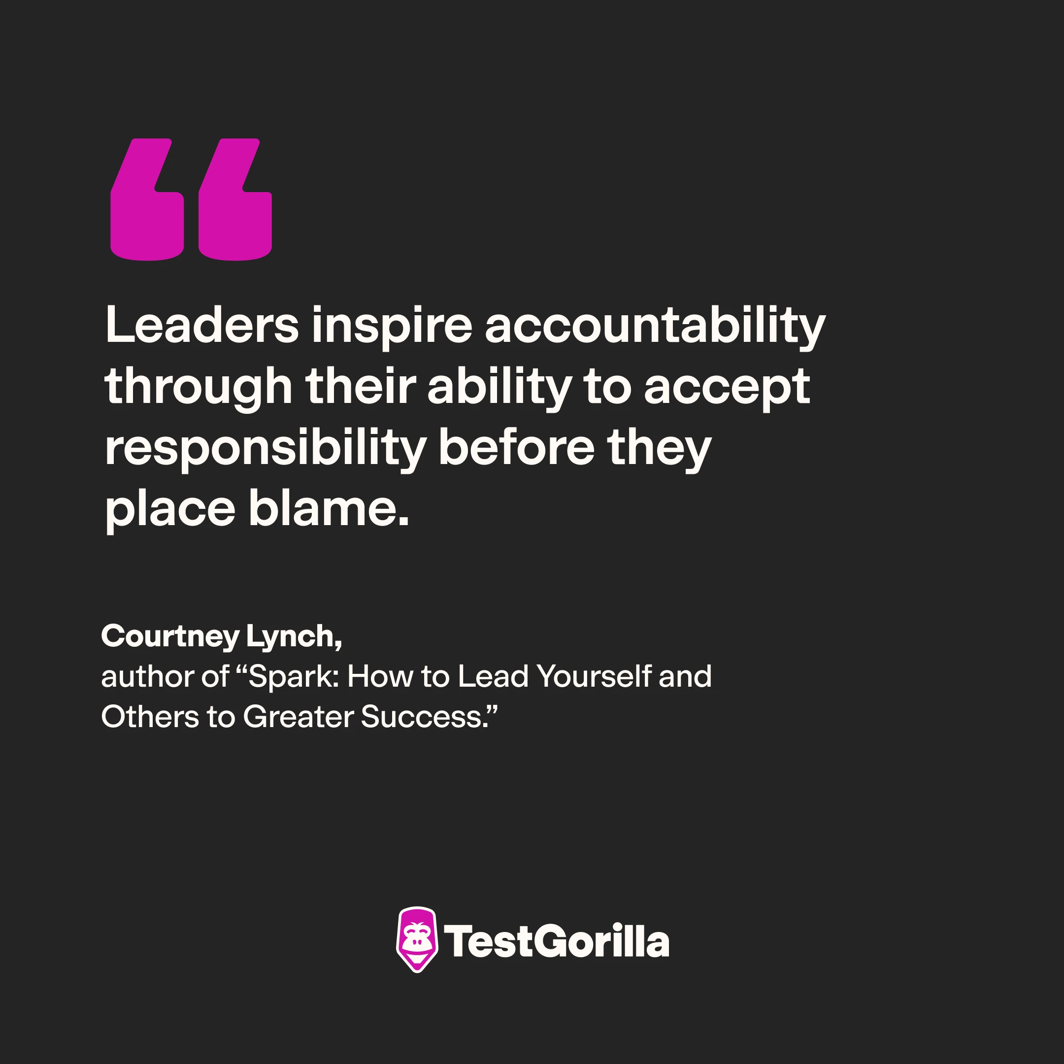 Courtney Lynch quote on accountability 