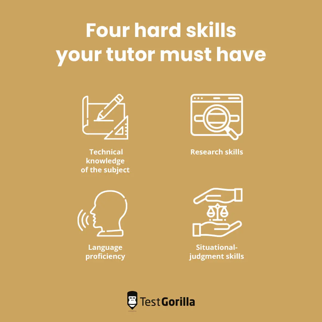 Four hard skills your tutor must have