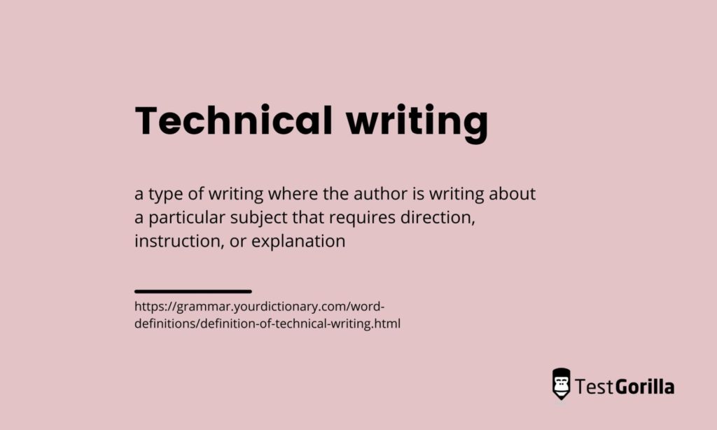 technical writing definition
