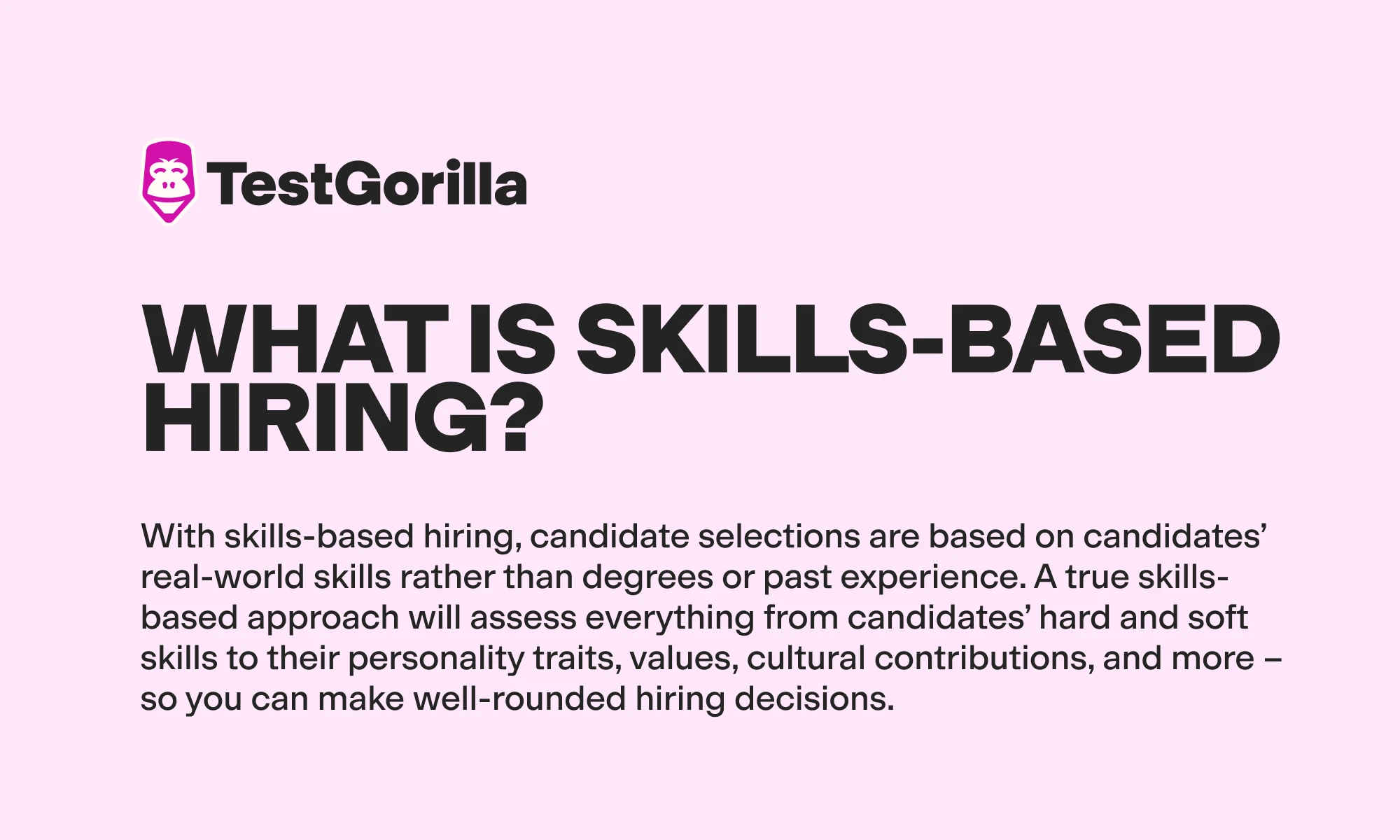 What is skills based hiring graphic