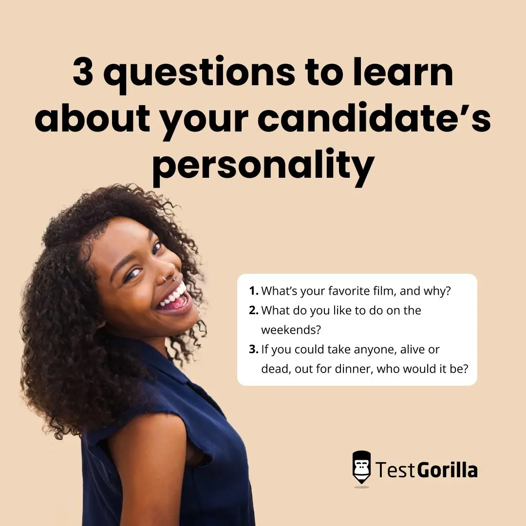 3 questions to learn about your candidate personality explanation