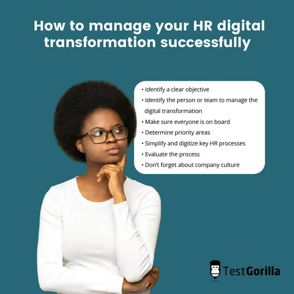 managing a HR digital transformation sucessfully