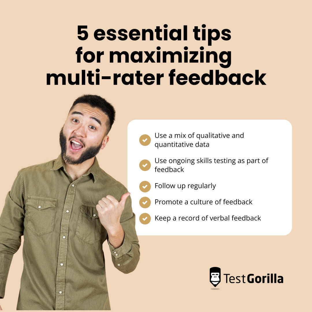 Five essential tips for maximizing multi rated feedback graphic
