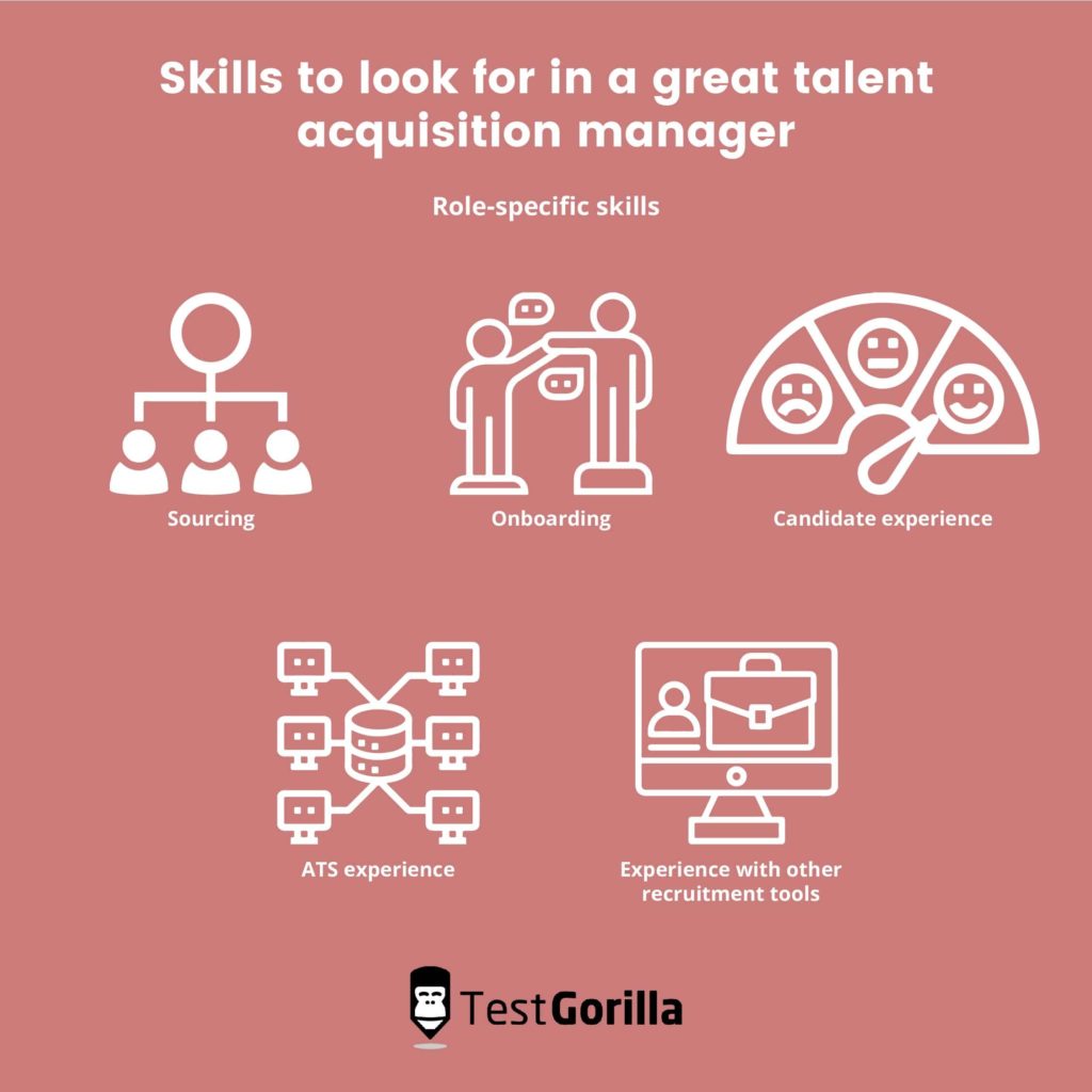 role-specific skills in a talent acquisition manager