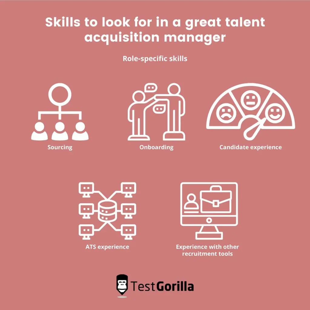 role-specific skills in a talent acquisition manager