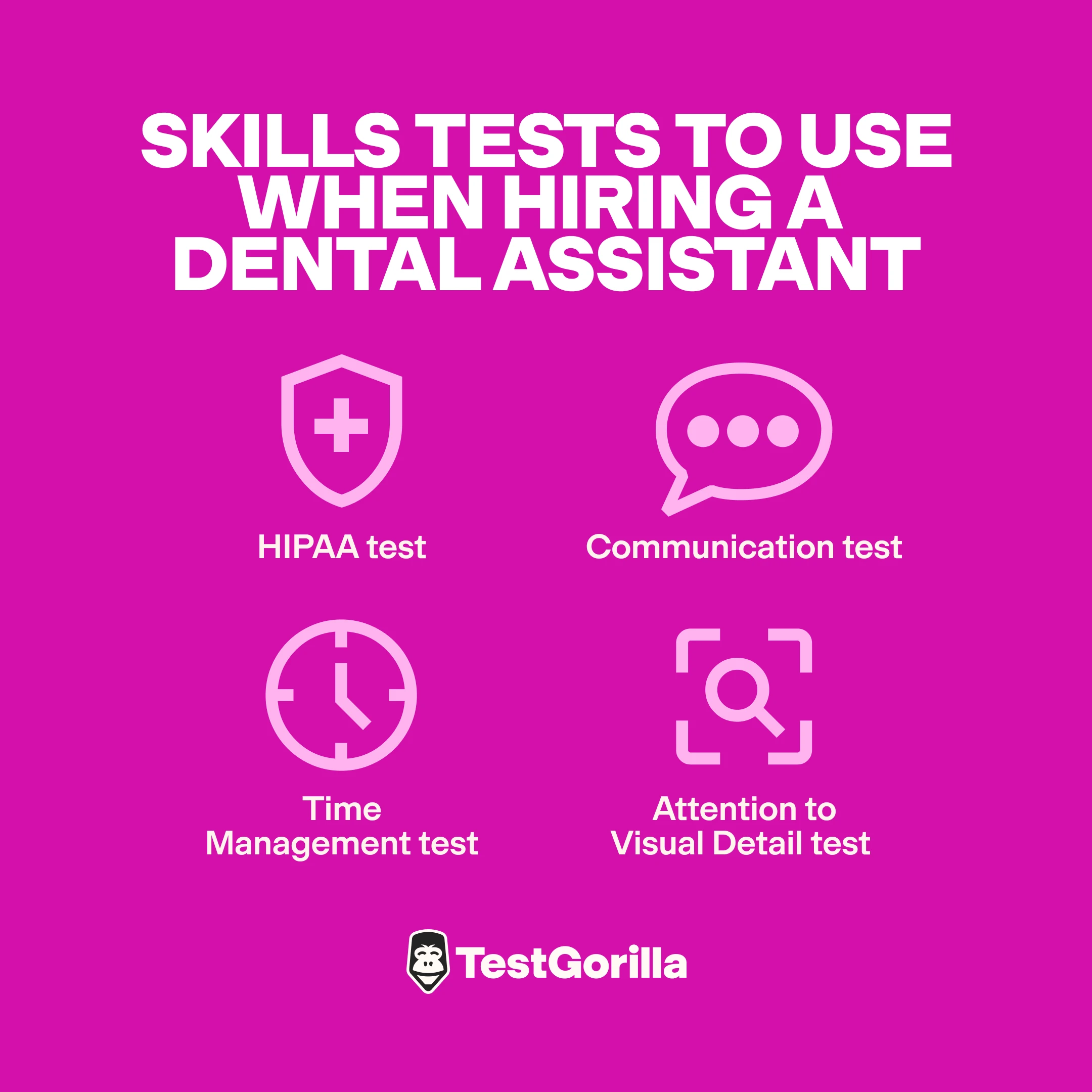 Skills tests to use when hiring a dental assistant