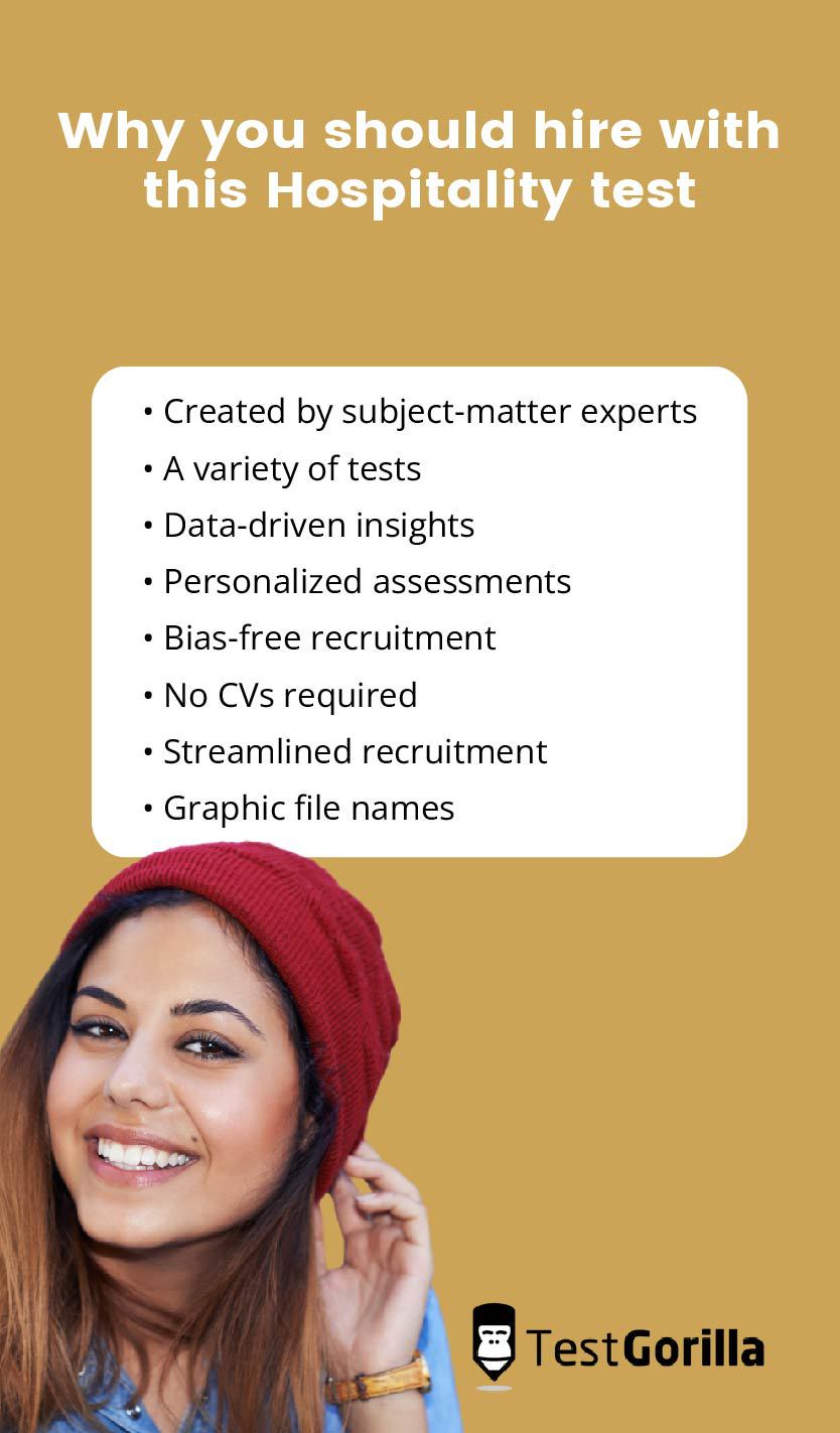 Hospitality skills test | Candidate screening assessment - TG